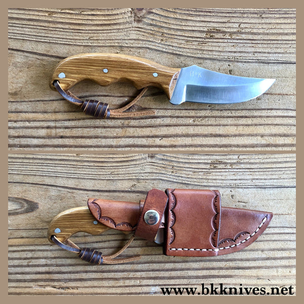 6-3/4" 440c Stainless Steel Skinner (3 Finger Groove Handle)