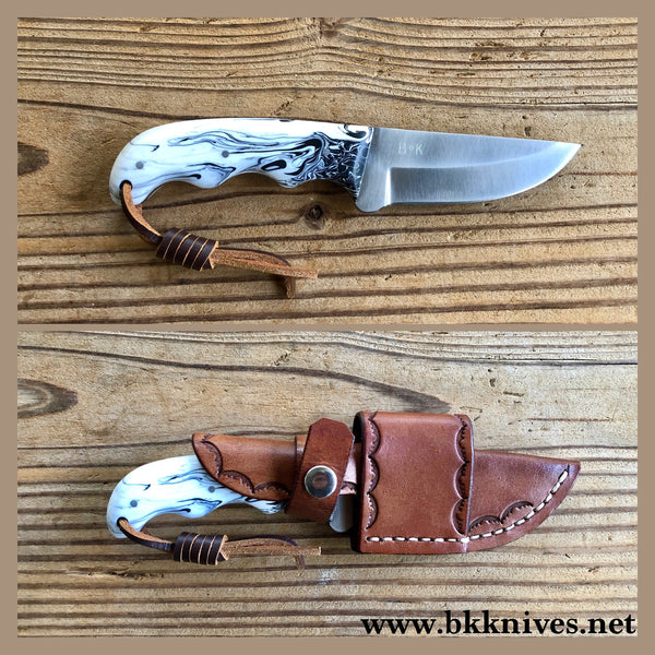 6-3/4" 440c Stainless Steel (3 Finger Groove Handle)